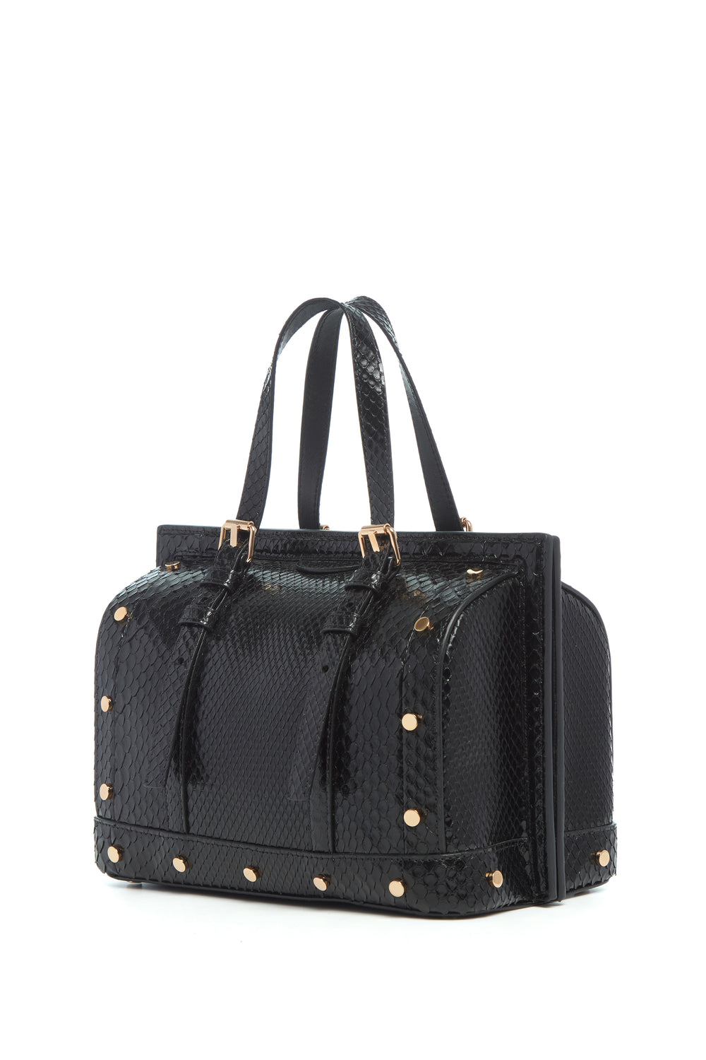 Doctor G Bag in Black Snakeskin