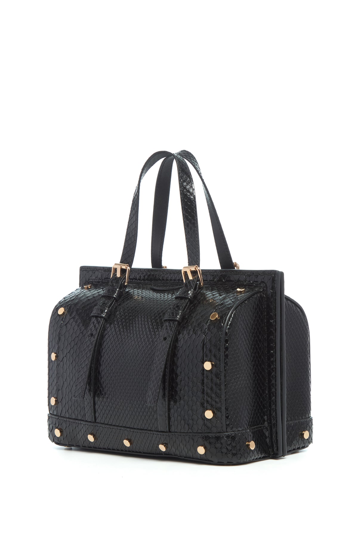 Doctor G Bag in Black Snakeskin