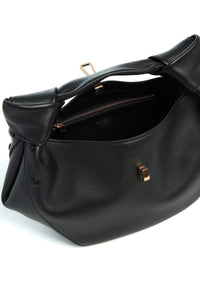 Mini Antonia Bag in Black Nappa Leather