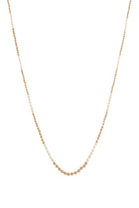 Olivia Necklace in 18K Yellow Gold & Natural Saltwater Pearls