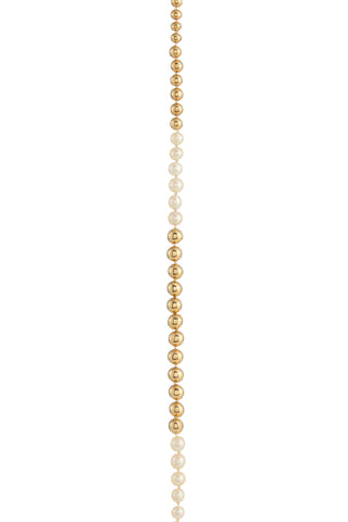 Olivia Necklace in 18K Yellow Gold & Natural Saltwater Pearls