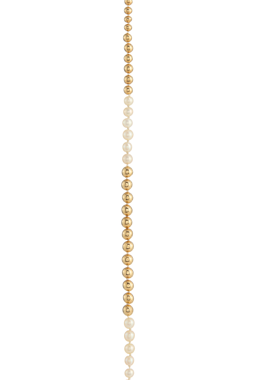 Olivia Necklace in 18K Yellow Gold & Natural Saltwater Pearls