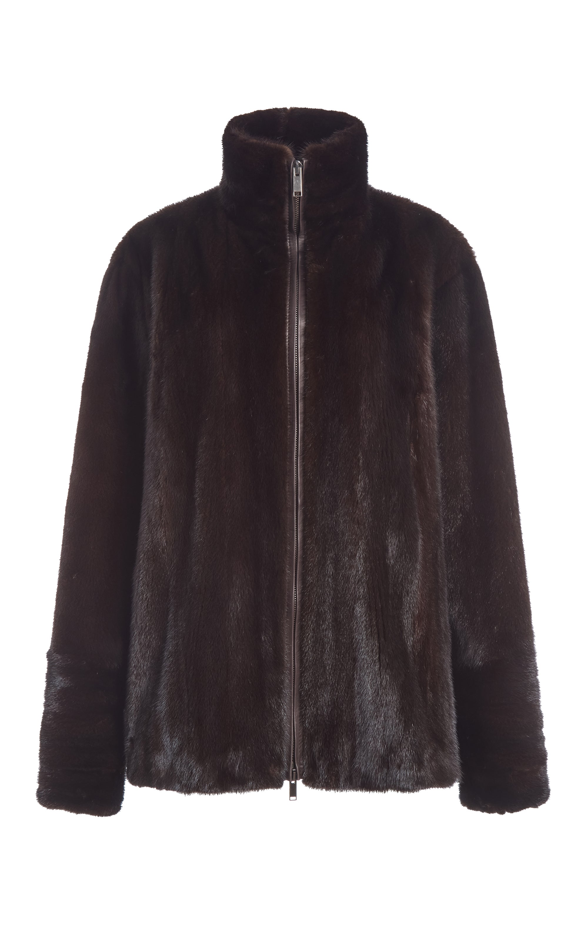 Men's Dark Chocolate Mink Aristede Jacket | Gabriela Hearst