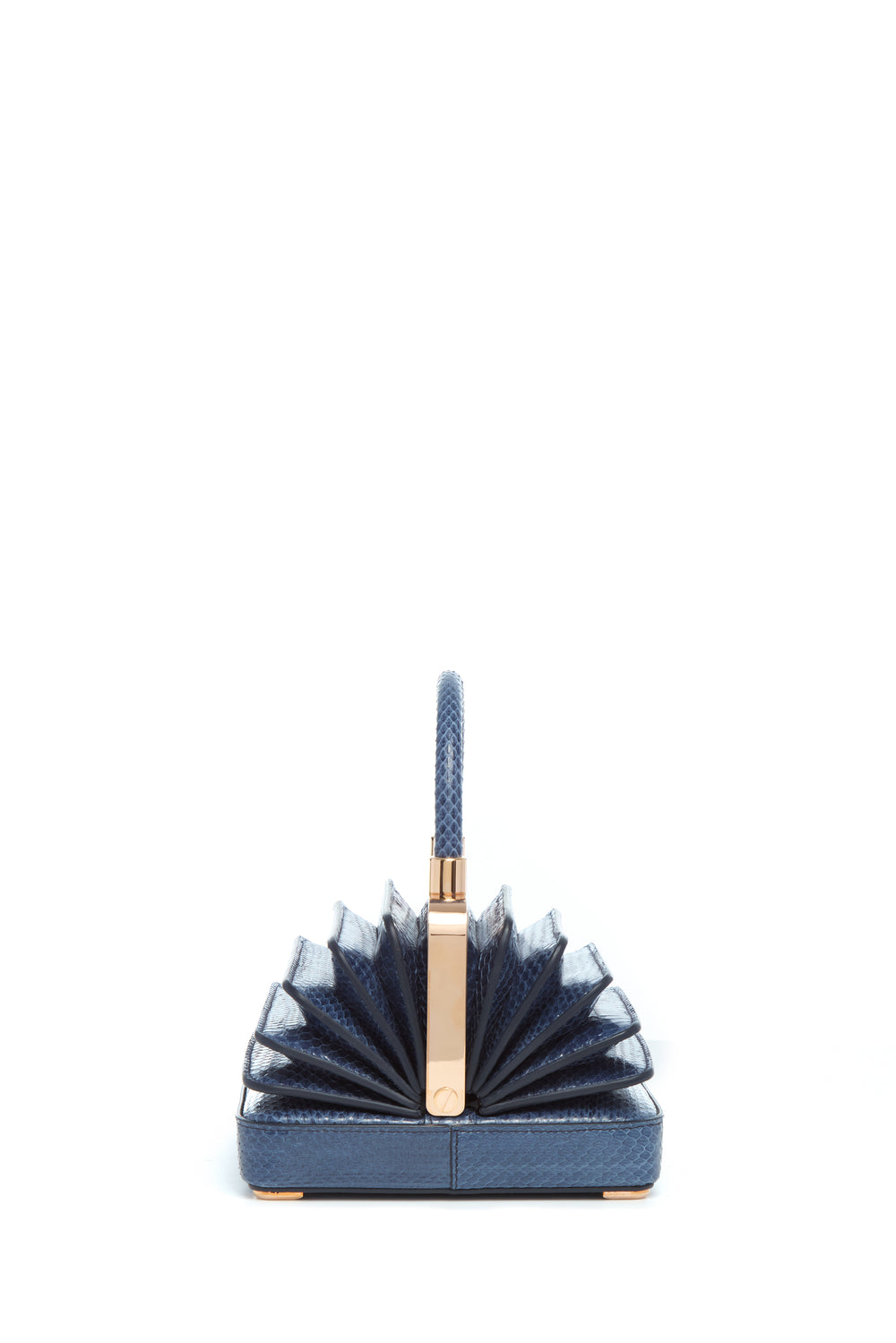 ネイビースネークスキンのスモールダイアナバッグ