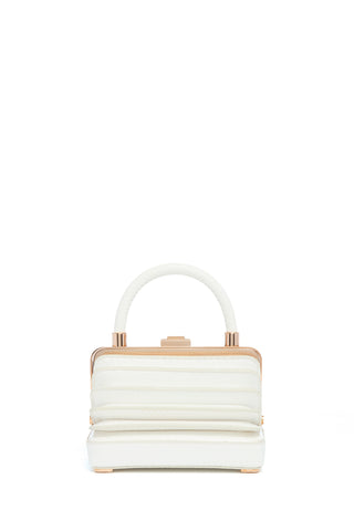 Ivory Snakeskin Small Diana Bag - Front View | Gabriela Hearst
