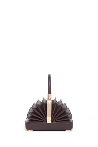 Bordeaux Nappa Leather Small Diana Bag - Back Profile | Gabriela Hearst