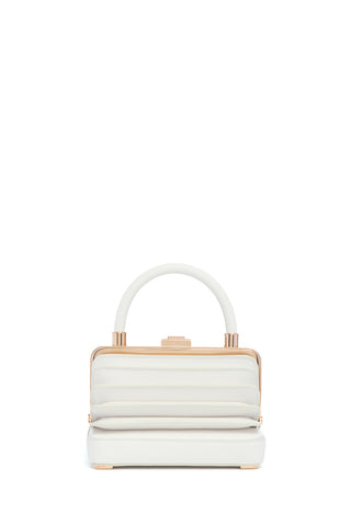 Small Diana Bag in Ivory Nappa Leather