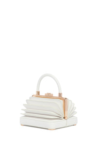 Small Diana Bag in Ivory Nappa Leather