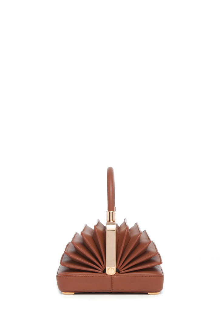 Small Diana Bag in Cognac Nappa Leather