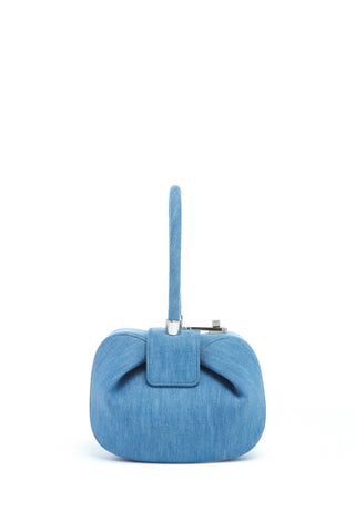 Demi Bag in Light Blue Recycled Cotton Linen Denim