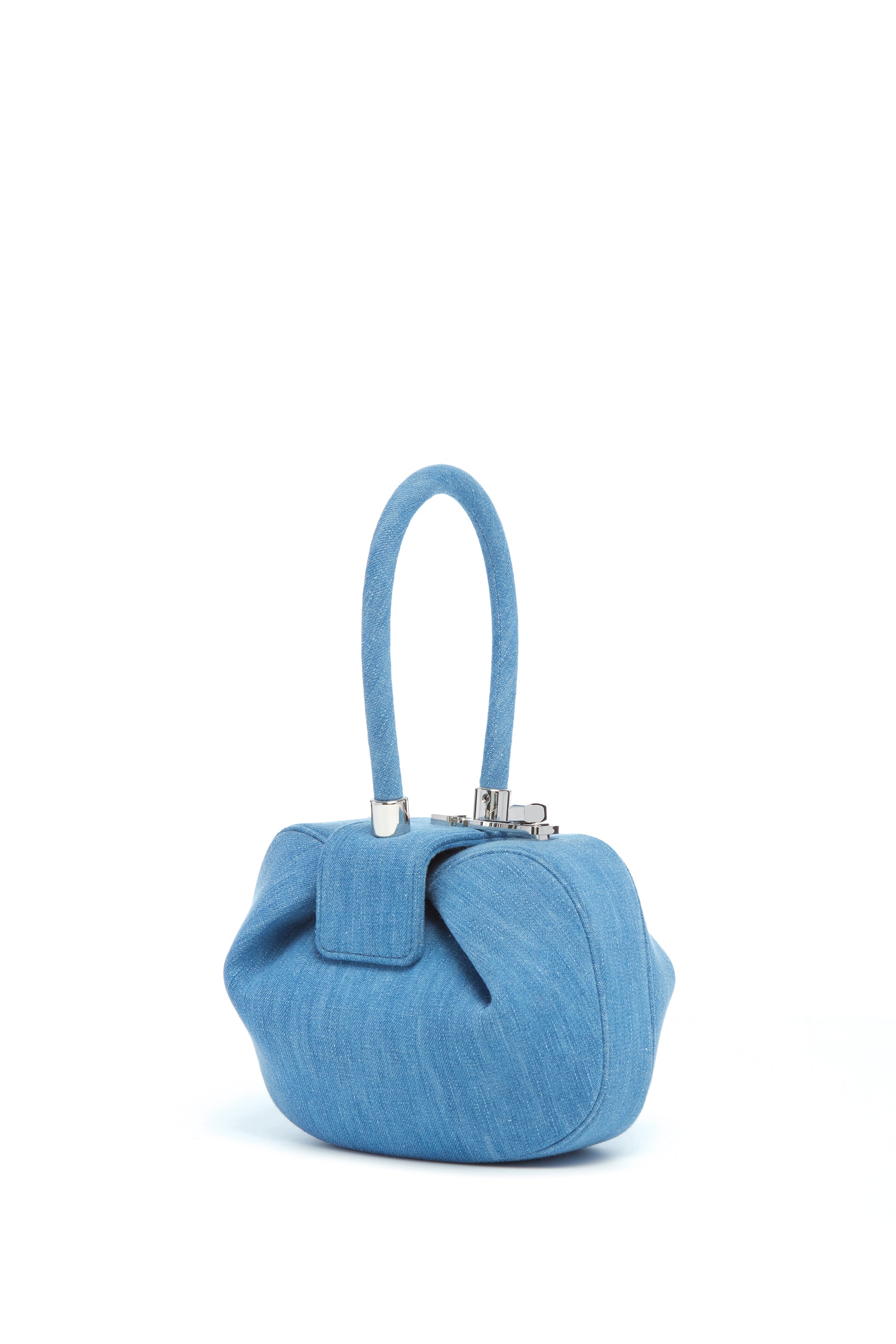 Demi Bag in Light Blue Recycled Cotton Linen Denim Gabriela Hearst