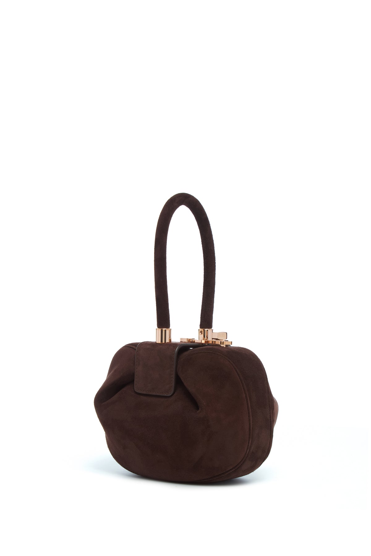 Demi Bag in Chocolate Suede