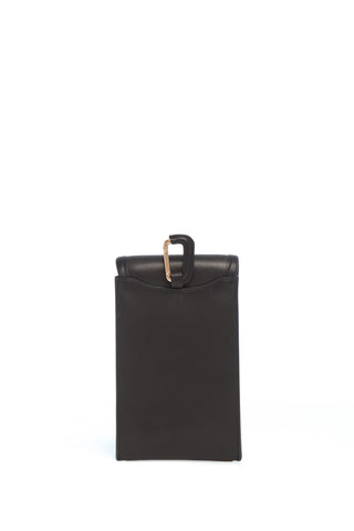 Black Leather Lenora Pouch - Back View | Gabriela Hearst