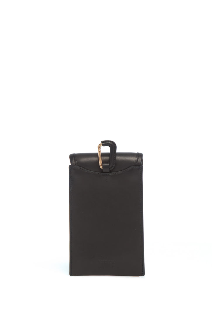 Sunglasses Pouch in Black Leather