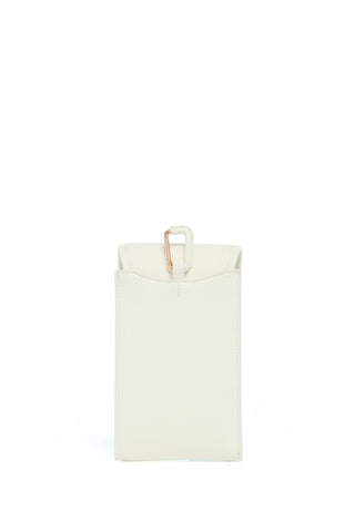 Ivory Textured Leather Sunglasses Pouch - Back Detail | Gabriela Hearst