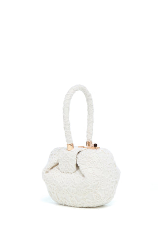 Demi Bag in Ivory Cashmere Lace