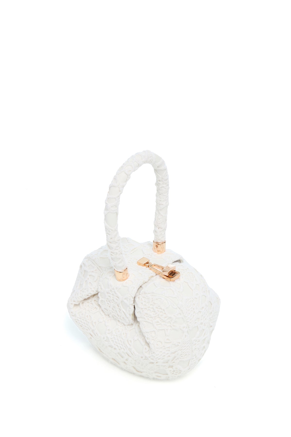 Demi Bag in Ivory Cashmere Lace