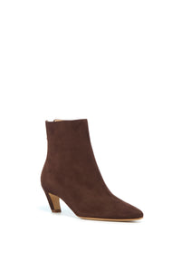 Clayton Ankle Boot in Chocolate Suede