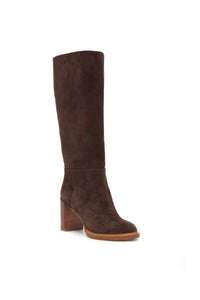 Bocca Tall Boot in Chocolate Suede