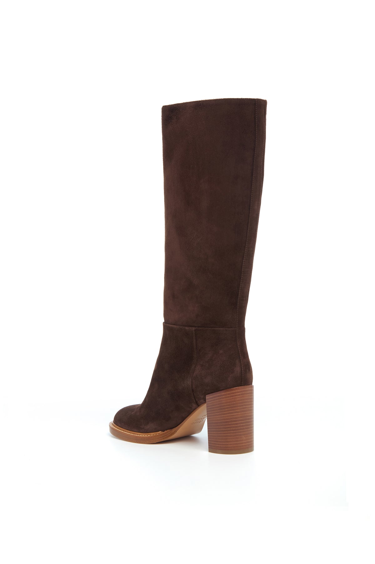 Bocca Tall Boot in Chocolate Suede