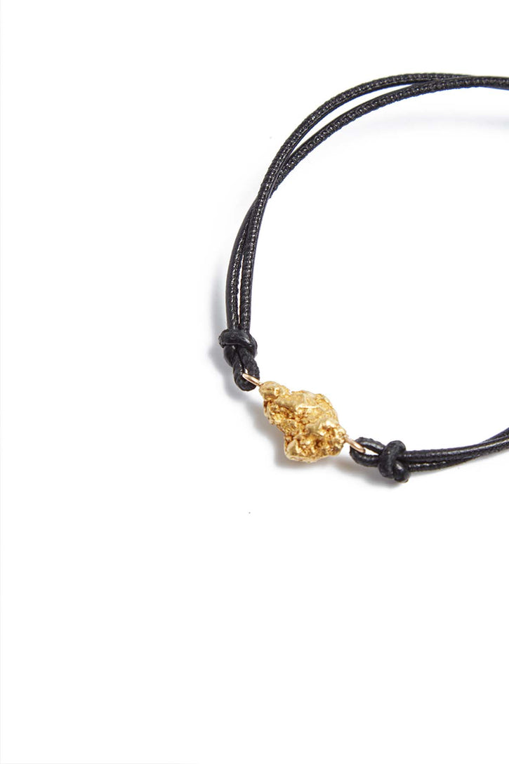 Raw Gold Nugget Bracelet