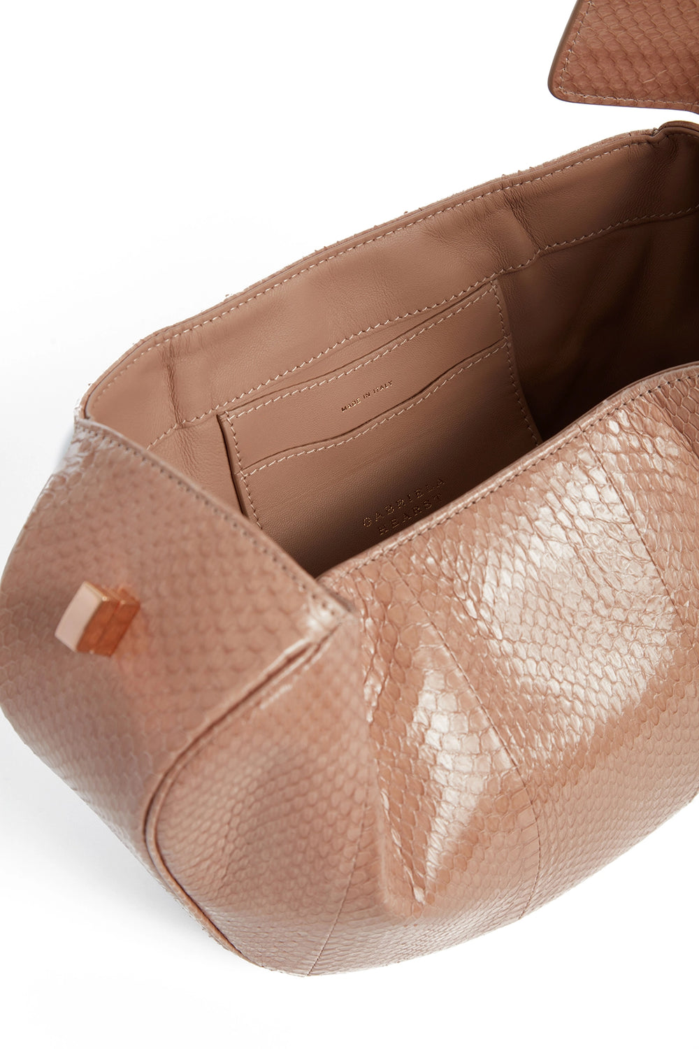 ヌードスネークスキンのニナバッグ