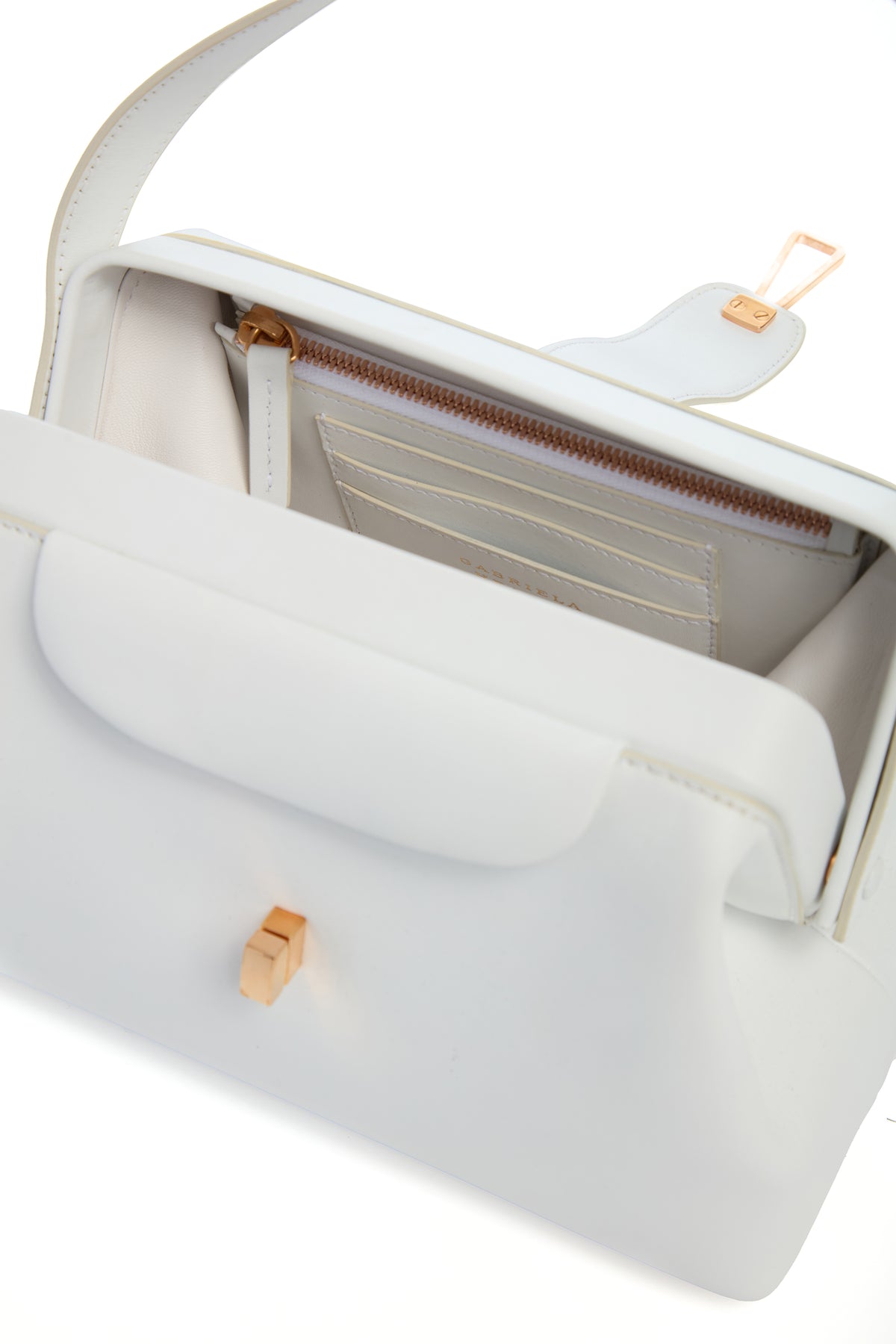 Golda Bag in Ivory Nappa Leather