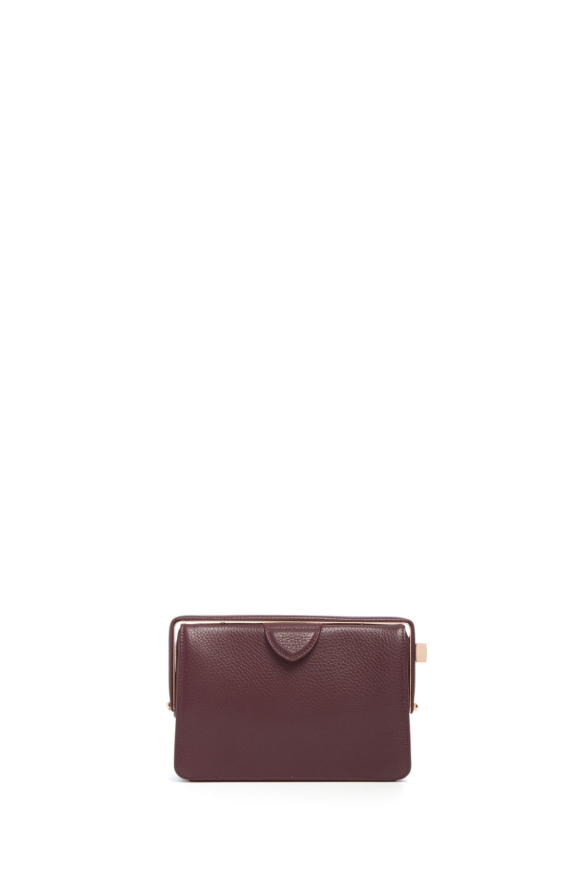 Carrington Clutch in Bordeaux Textured Leather