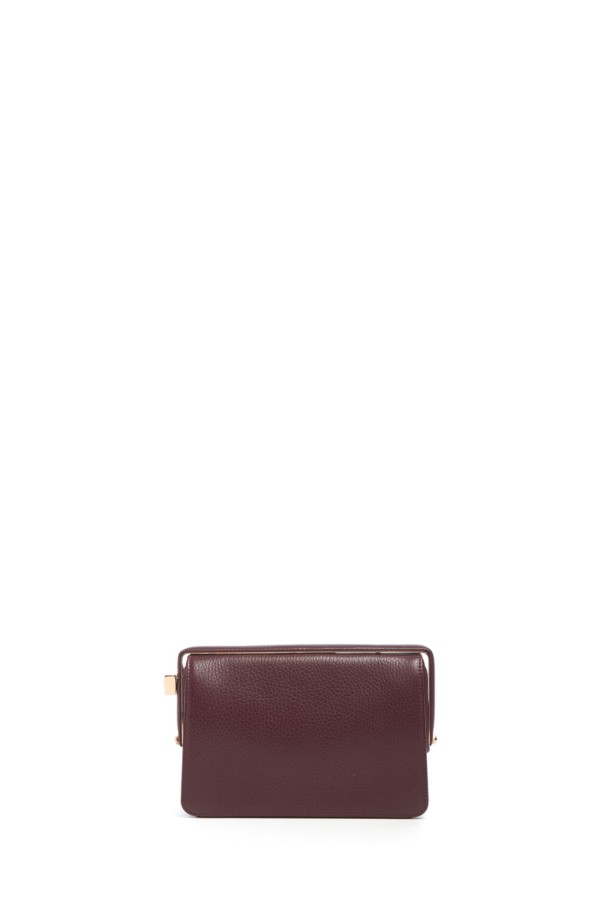 Carrington Clutch in Bordeaux Textured Leather