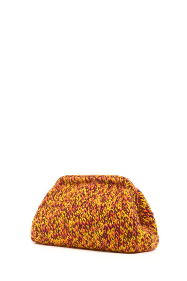 Mrina Knit Bag in Cadmium Yellow, Spice & Bordeaux Cashmere