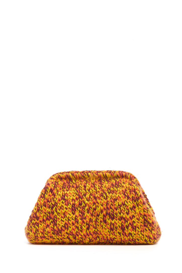 Mrina Knit Bag in Cadmium Yellow, Spice & Bordeaux Cashmere