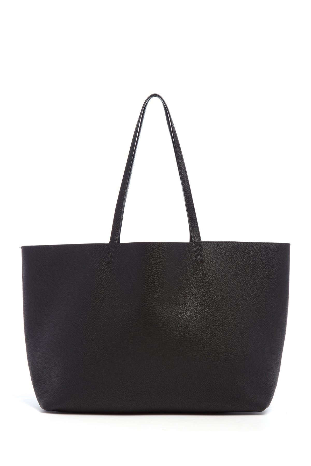 Avebury Tote Bag in Black Textured Leather