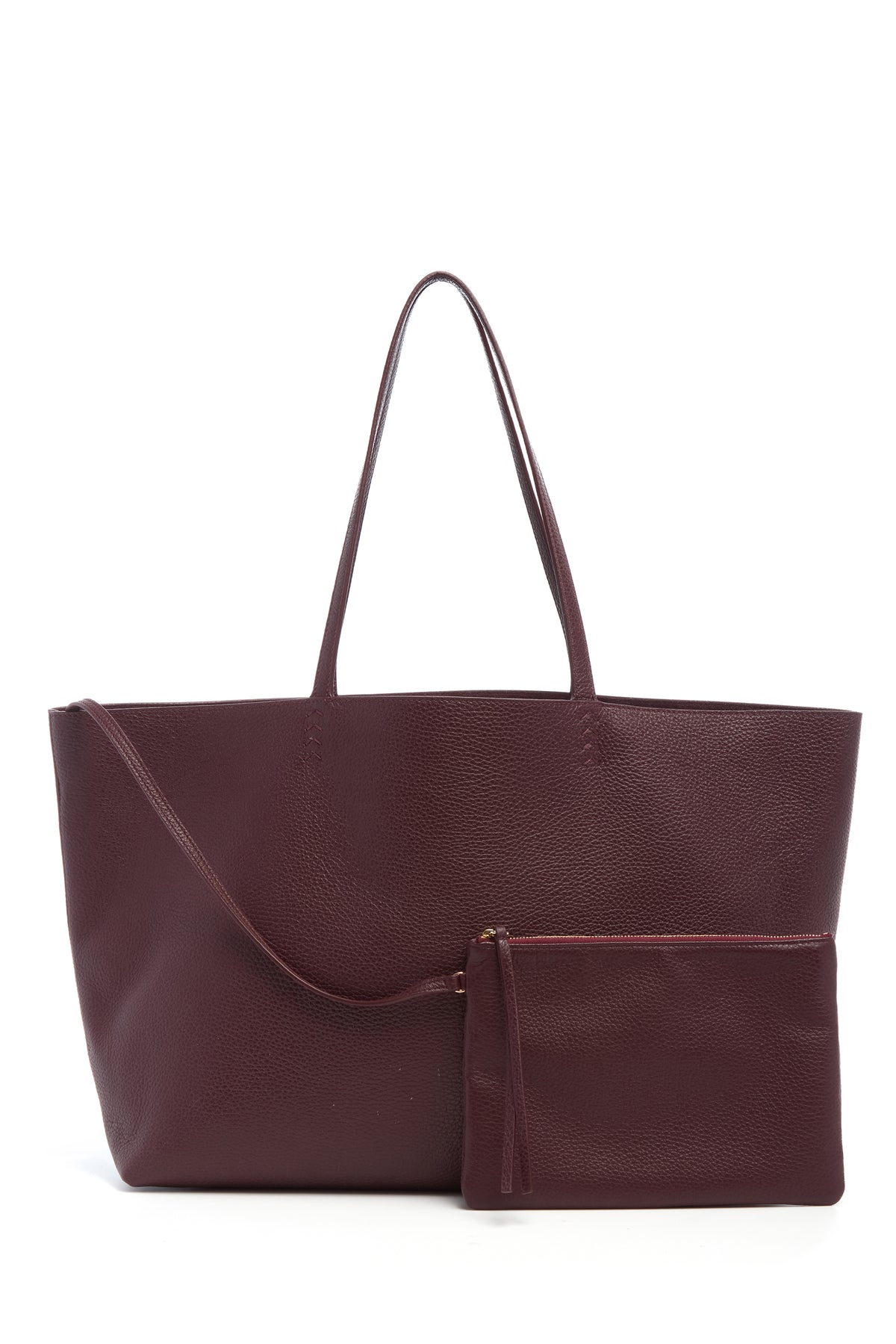 Avebury Tote Bag in Bordeaux Textured Leather