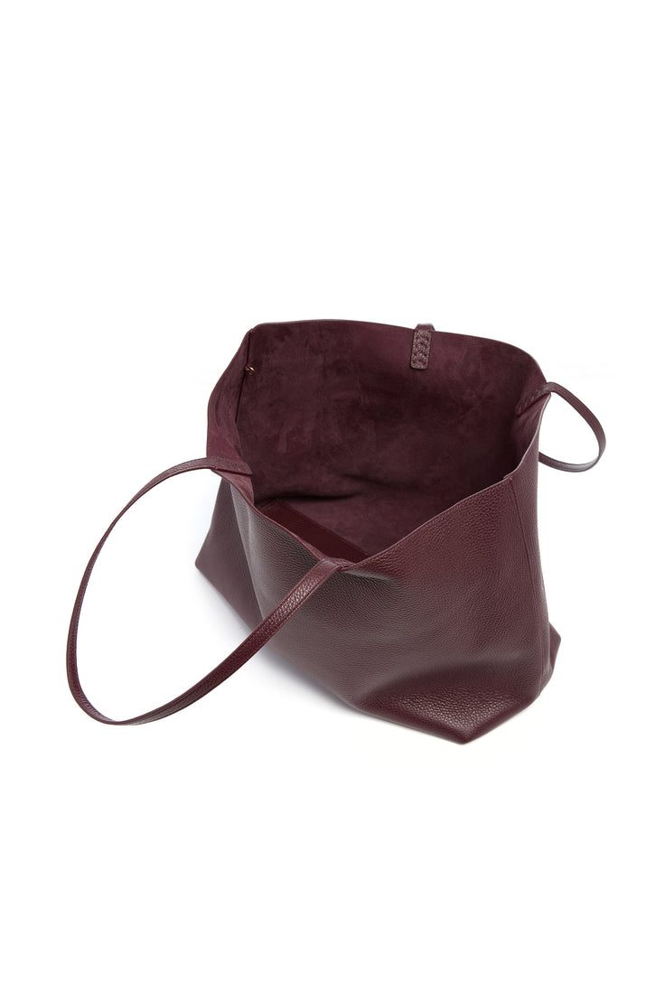 Avebury Tote Bag in Bordeaux Textured Leather