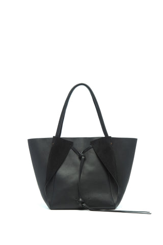 Black Nappa Leather Marija Tote - Front View | Gabriela Hearst