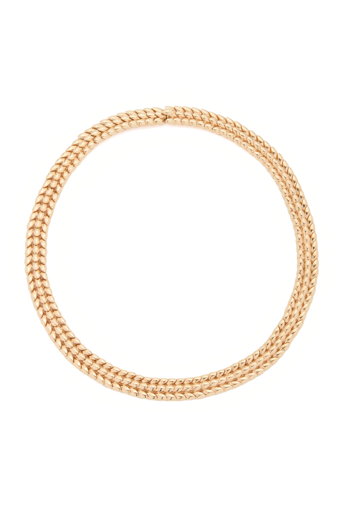 Braided Necklace in 18K Yellow Gold