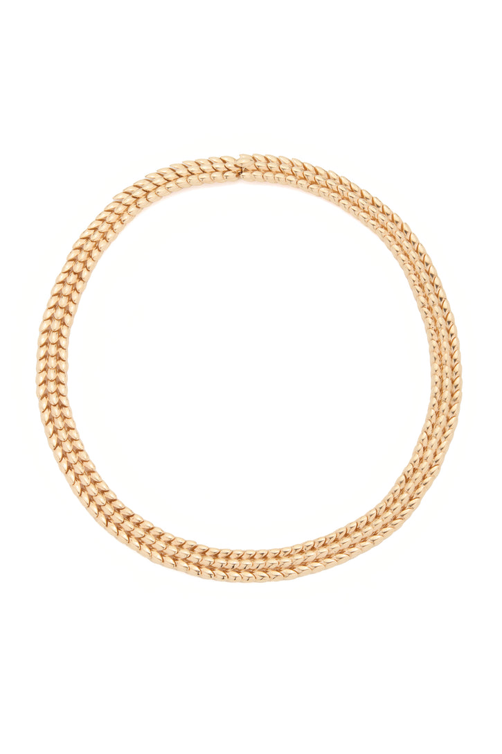 Braided Necklace in 18K Yellow Gold