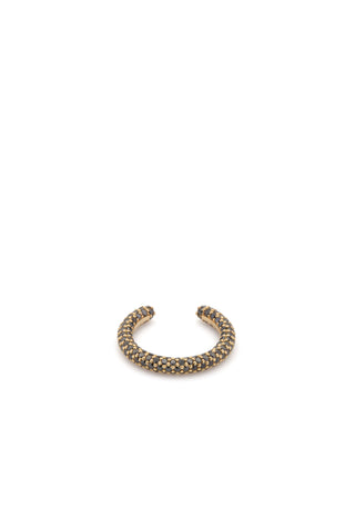 Tarot Pave Ring in 18K Yellow Gold & Black Diamonds