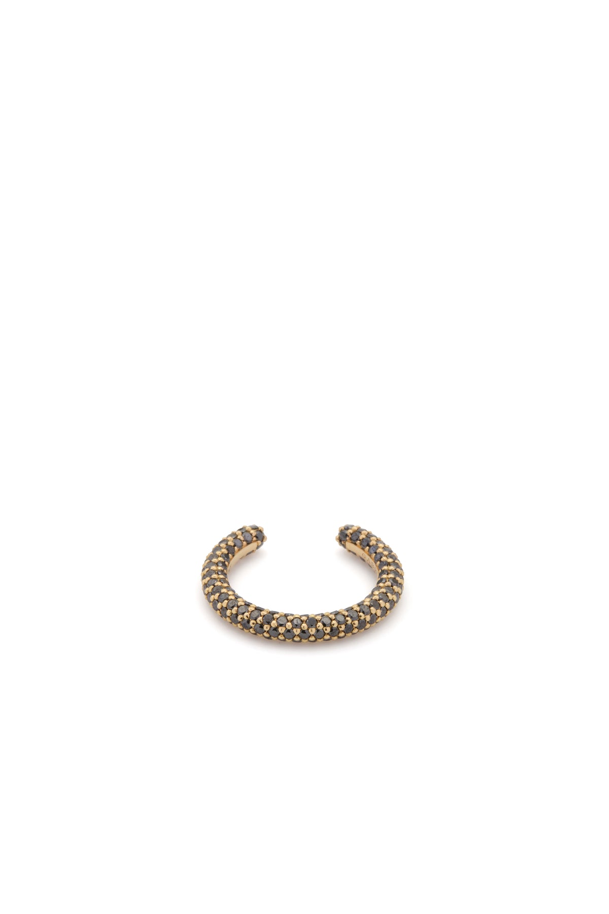 Tatot Pave Ring in 18K Yellow Gold & Black Diamonds