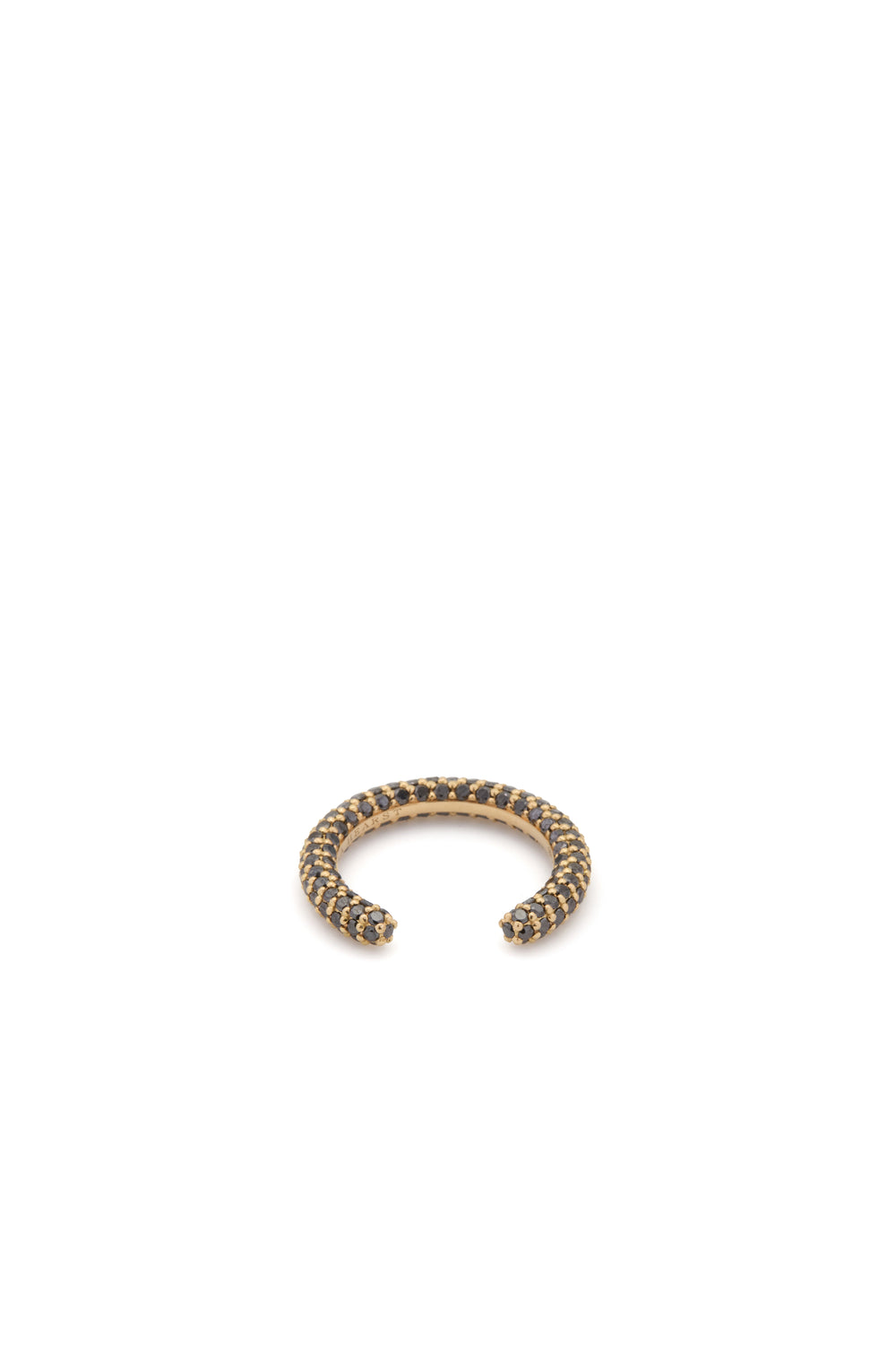 Tatot Pave Ring in 18K Yellow Gold & Black Diamonds