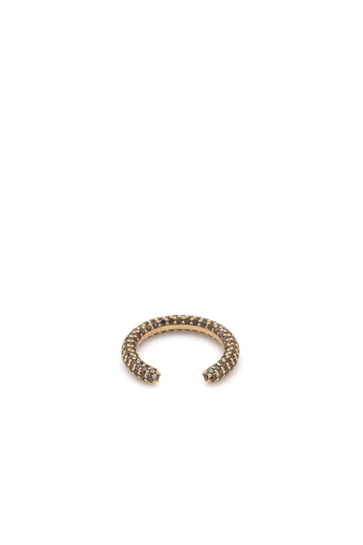 Tatot Pave Ring in 18K Yellow Gold & Black Diamonds