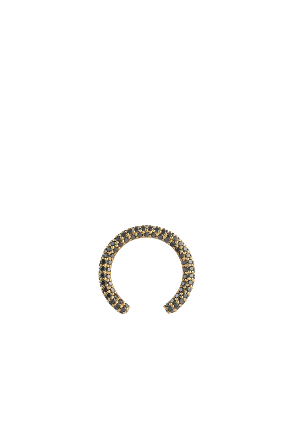 Tatot Pave Ring in 18K Yellow Gold & Black Diamonds