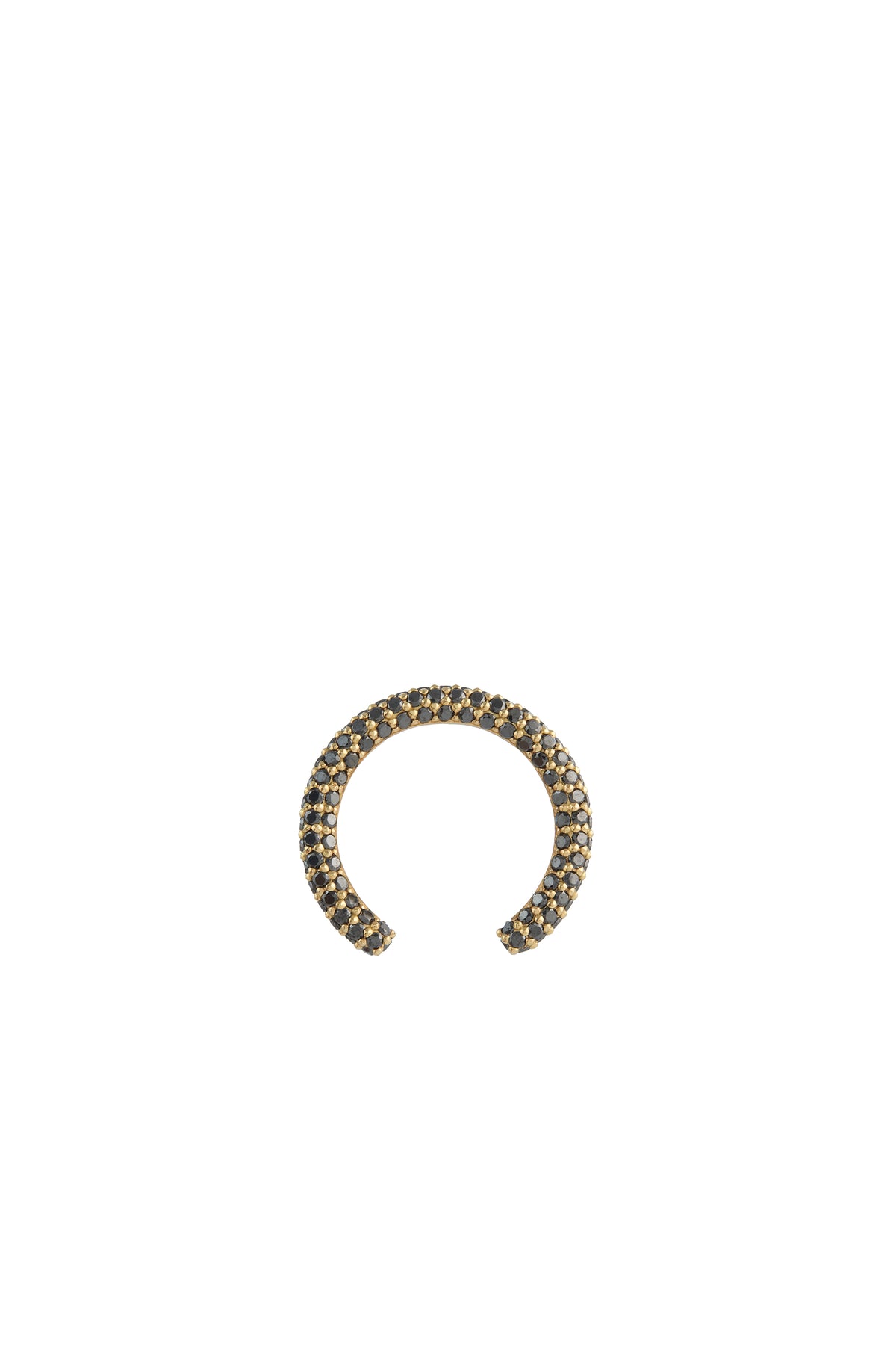Tatot Pave Ring in 18K Yellow Gold & Black Diamonds