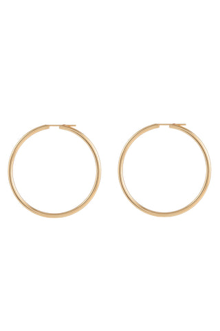 Large Loop Earrings in 18K Yellow Gold