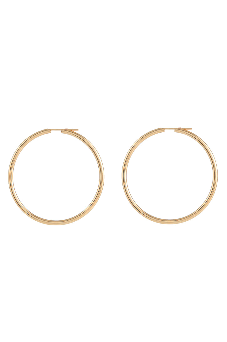 Large Loop Earrings in 18K Yellow Gold