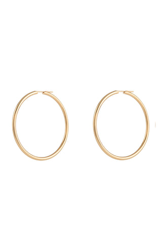 Large Loop Earrings in 18K Yellow Gold