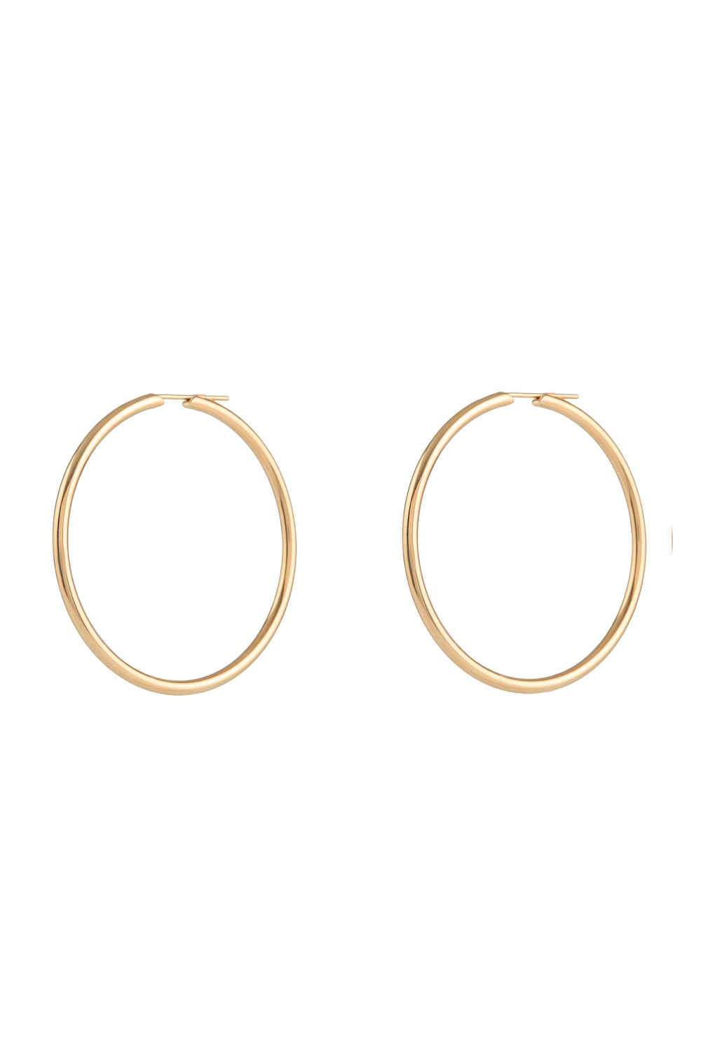 Large Loop Earrings in 18K Yellow Gold