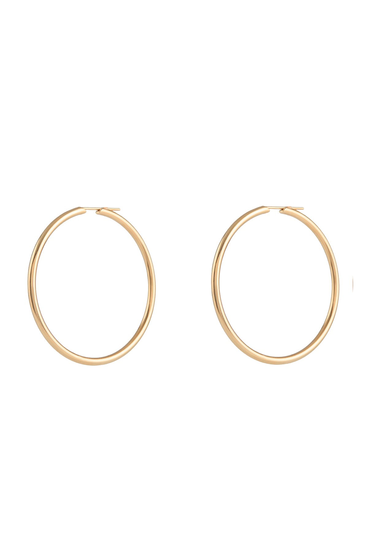 Large Loop Earrings in 18K Yellow Gold