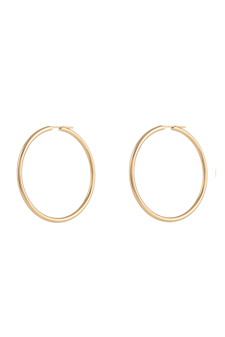Large Loop Earrings in 18K Yellow Gold