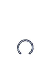Tatot Pave Ring in 18K White Gold & Blue Sapphires